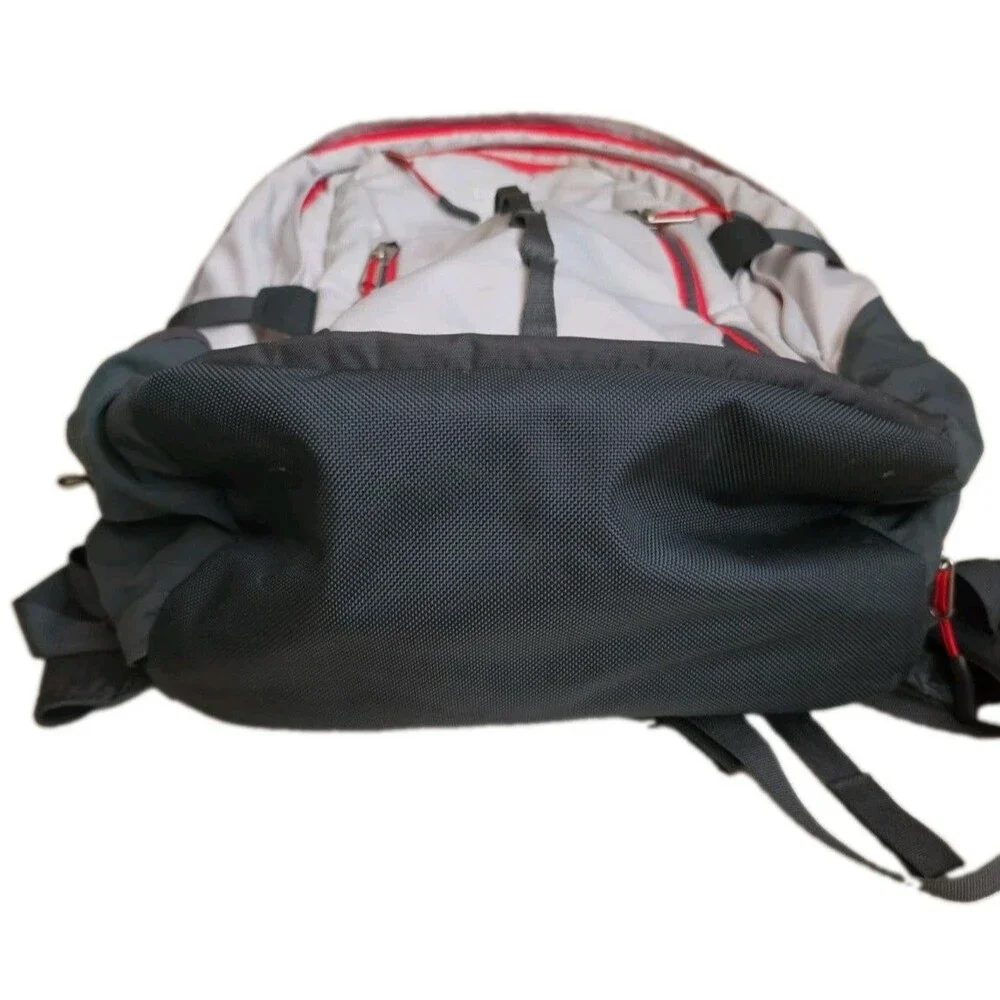 The North Face Surge II Transit Backpack SURGE 2 Hiking Camping Outdoor Gray Red